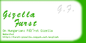 gizella furst business card